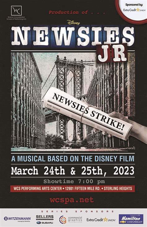 Newsies Jr. - Warren Consolidated School of Performing Arts