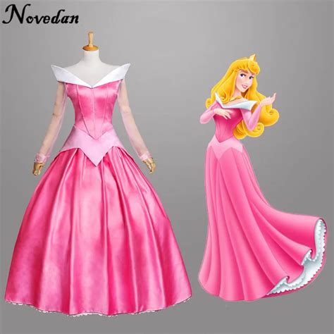 New Discount Princess Sleeping Beauty Aurora Costume Princess Dresses ...