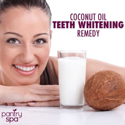 Coconut Oil Teeth Whitening Home Remedy - Pantry Spa