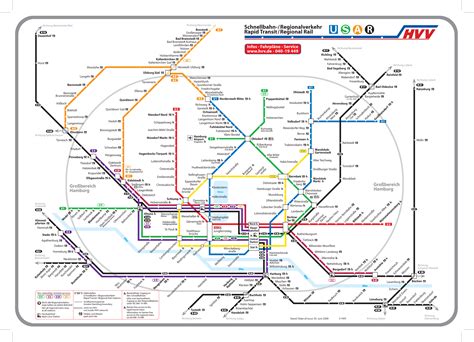 Hamburg Metro System Map - MapSof.net