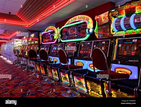 Interior views of an amusement arcade.- UK Stock Photo - Alamy