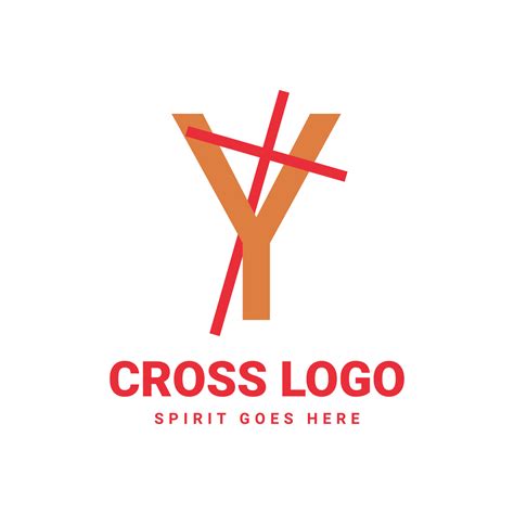 letter Y initial cross vector logo design 15837364 Vector Art at Vecteezy