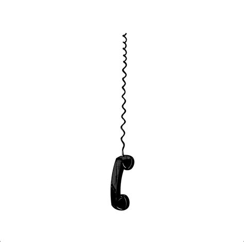 Phone Hanging From Cord Vintage Line Telephone Call SVG Cut - Etsy ...