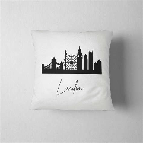 London Skyline, London Cityscape England, London Skyline Art, Skyline London Pillow, Location ...