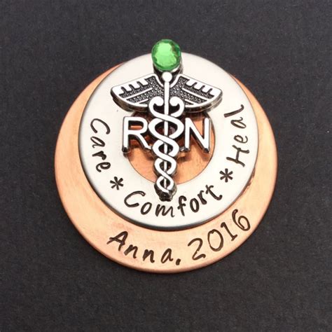 Personalized Nursing Pin / LPN BSN RN / Nurse Pin / Nursing Student ...