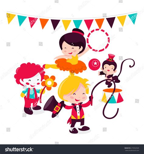 Cartoon Vector Illustration Carnival Circus Act Stock Vector (Royalty Free) 273552545 | Shutterstock