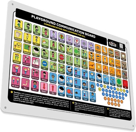 Amazon.com : Smarty Symbols School Playground Communication Board for Autism - Encourages Social ...