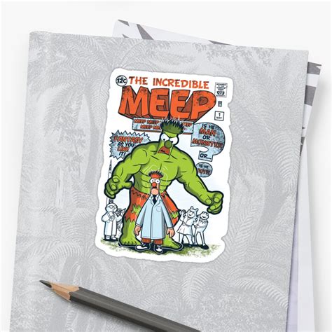 "Incredible Meep" Stickers by Scott Weston | Redbubble