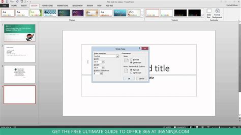 How to change the size of a powerpoint slide - wingsdelta