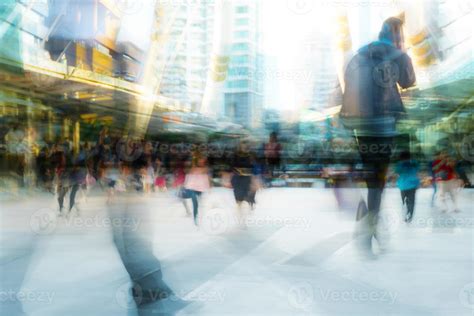 People walking in motion blur in the city 3001021 Stock Photo at Vecteezy