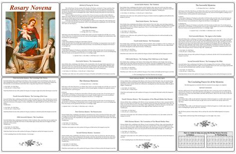 Rosary Pamphlet Fold - 10 Free PDF Printables | Printablee