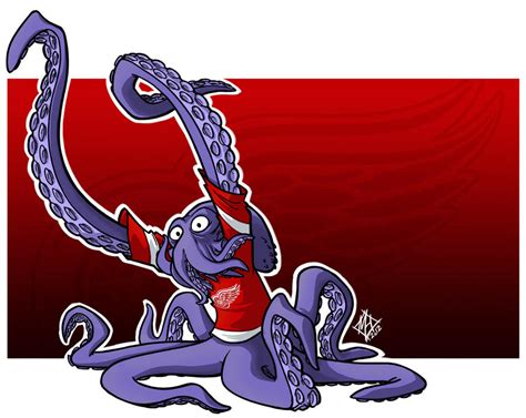 Detroit Redwings: Al The Octopus by jmh3k on DeviantArt