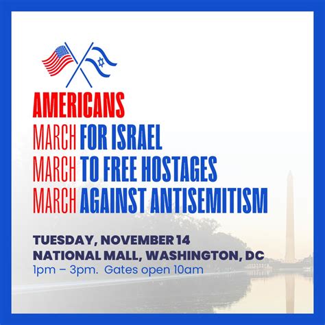 March for Israel | November 14, 2023 in Washington, D.C. – American ...