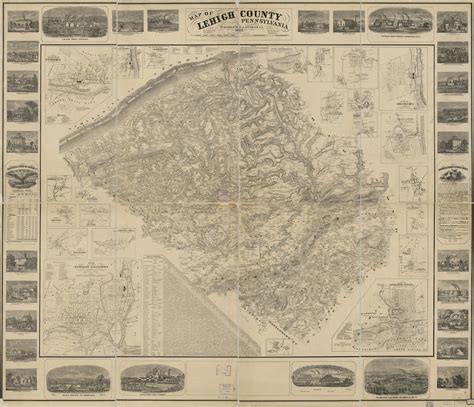 Map of Lehigh County, Pennsylvania : from original surveys | Library of Congress