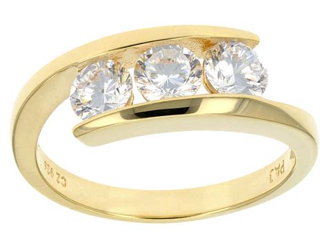 Bella Luce (R) Dillenium Cut 1.75ctw Round Eterno (Tm) Yellow Ring (1.08ctw Dew)