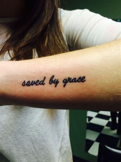 Brand new tattoo! Saved by grace