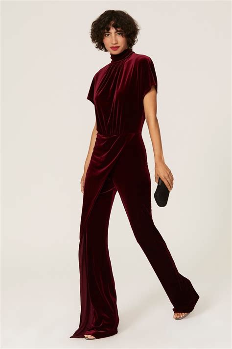 Cash Velvet Jumpsuit by Black Halo | Rent the Runway