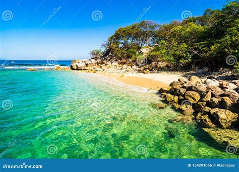 Idyllic Beach in Labadee Island, Haiti. Exotic Wild Tropical Beach with ...