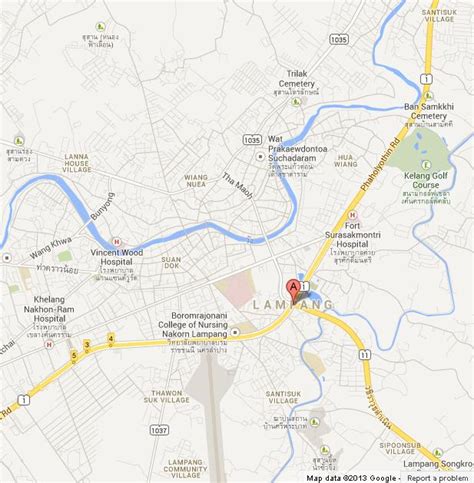 Map of Lampang