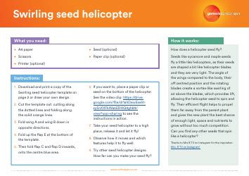 Whirlybird Helicopter Template Download Printable PDF | Templateroller