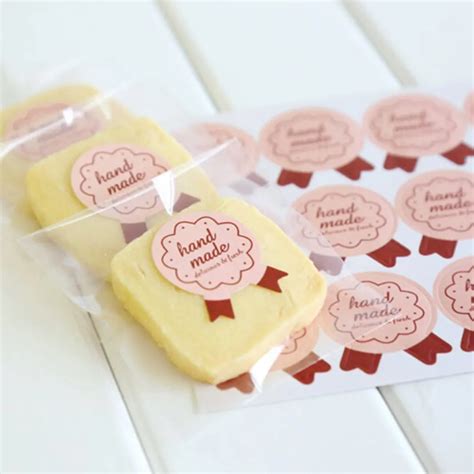 30 Pcs/lot Baking Package Paper Tags Labels Food Cookie Craft Memo Sticker Letter HandMade Label ...