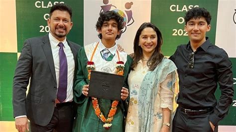 Madhuri Dixit shares pics from son Ryan's graduation, calls him ...