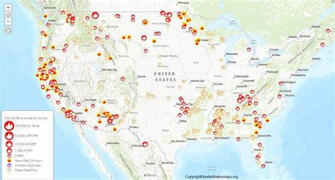 US Fire Map | Fire & Smoke Map of United States