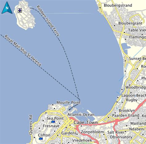 Map Of Robben Island South Africa - Chicago Zip Code Map