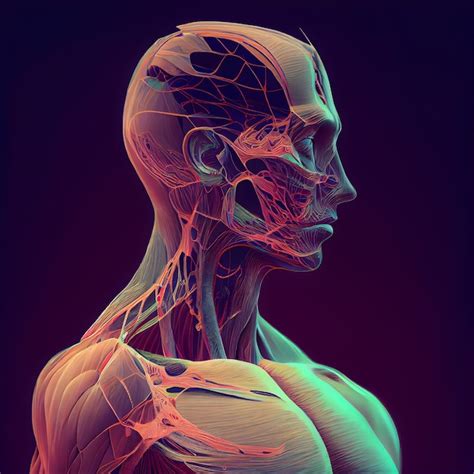 Premium Photo | Human Anatomy Muscles and Nervous System 3D Illustration