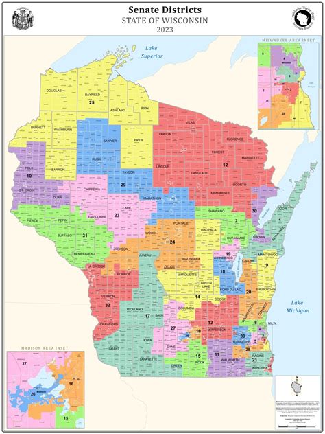 MAP: Current Wisconsin Senate District Map | | channel3000.com