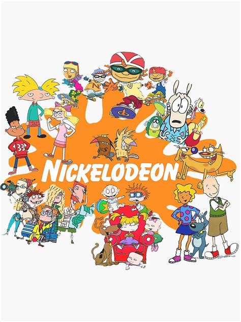 90’s Nick Cartoons Sticker by ods88 in 2021 | Nickelodeon 90s, Nickelodeon cartoon characters ...