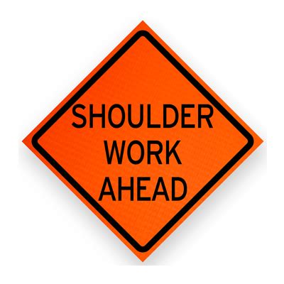 Shoulder Work Roll-Up Signs - Centerline Supply West