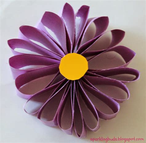 Easy paper flower – sparklingbuds