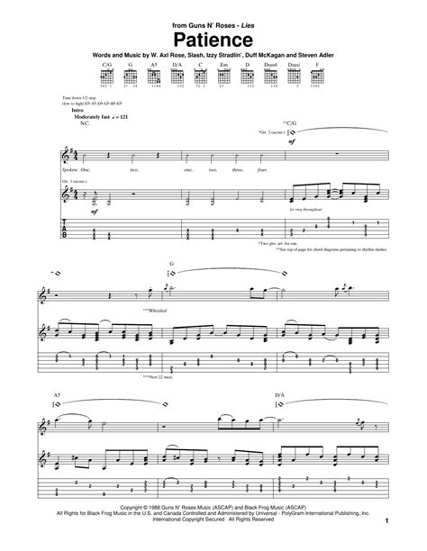 Patience | Sheet Music Direct