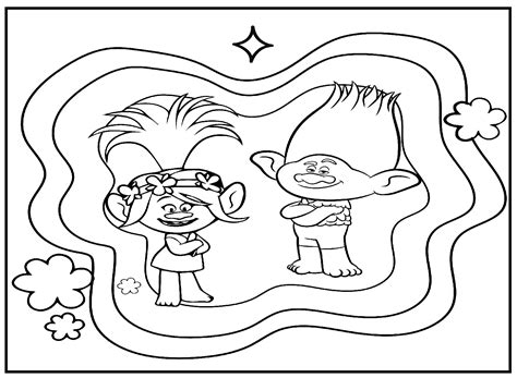 Trolls World Tour free Coloring Page - Free Printable Coloring Pages