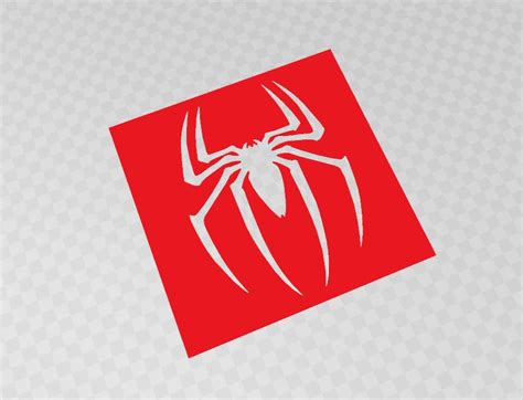 Spiderman Spider Logo Stencil