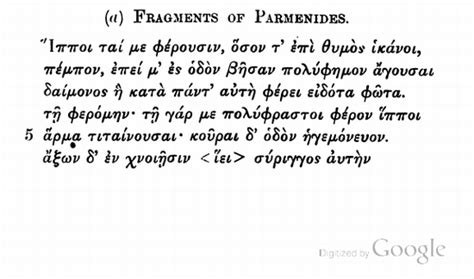 Parmenides: The Eleatic School