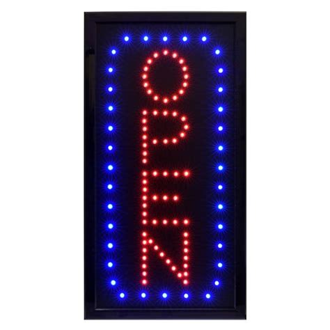 Alpine Industries 10 in x 19 in. LED Vertical Open Sign 497-04 - The Home Depot | Led open sign ...