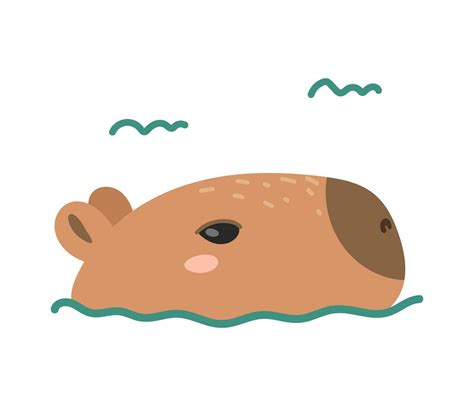 Cartoon capybara. Cute capybara face icon 24649111 Vector Art at Vecteezy