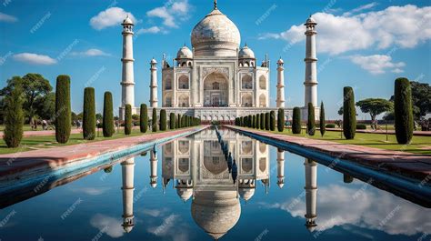 Premium AI Image | Taj Mahal Reflection India