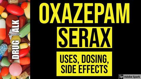 Oxazepam (Serax) - Uses, Dosing, Side Effects - YouTube