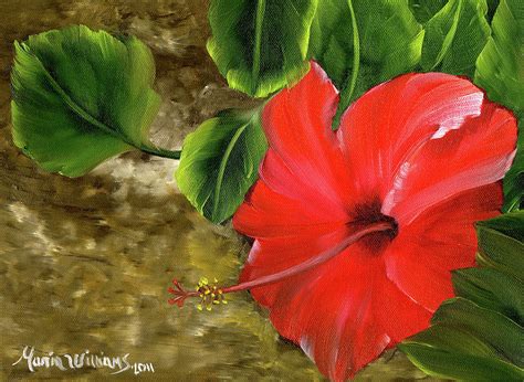 Red Amapola Painting by Maria Williams | Fine Art America