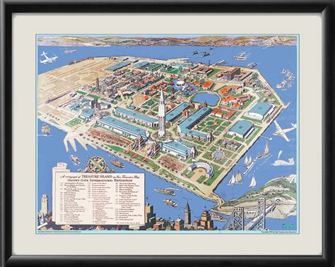 Treasure Island - San Francisco CA 1939 | Vintage City Maps