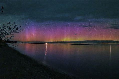 Northern Lights at Sleeping Bear Dunes, Michigan, August, 2019 Aurora Borealis, Michigan ...