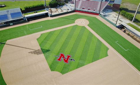 Hydraway Drainage System Installed on Baseball field at Nicholls State