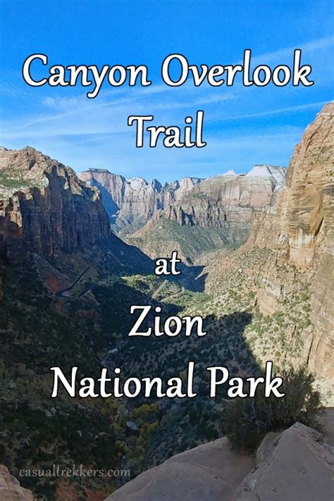 Canyon Overlook Trail, A Must Do Zion National Park Hike - Casual Trekkers