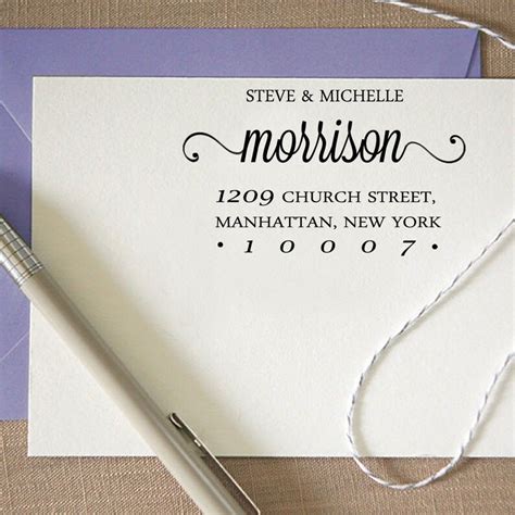 Family Address Stamp Custom Return Address Stamp Self Inking | Etsy