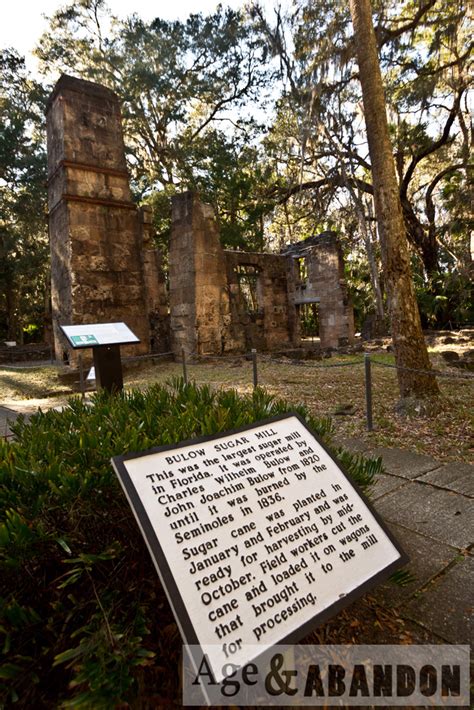 Bulow Plantation Ruins Historic State Park, Palm Coast, FL | Age & Abandon