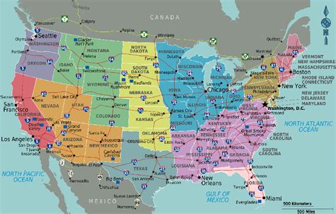 Usa Map Highways And Cities | Weather Us Map