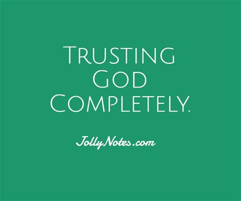 Trusting God Completely. – Daily Bible Verse Blog